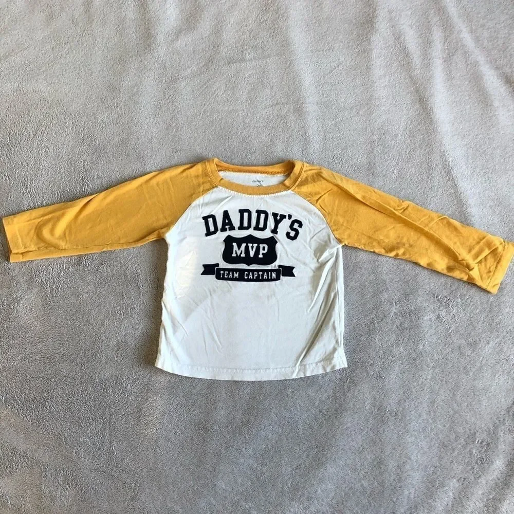 Carter’s Daddy’s MVP Jersey Cut LongSleeve T-Shirt
